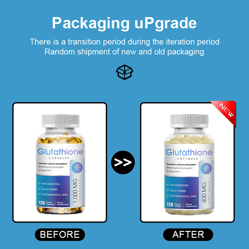 3×120 Pills L-Glutathione Capsules 1000MG Natural Anti-Aging Skin Whitening Caps