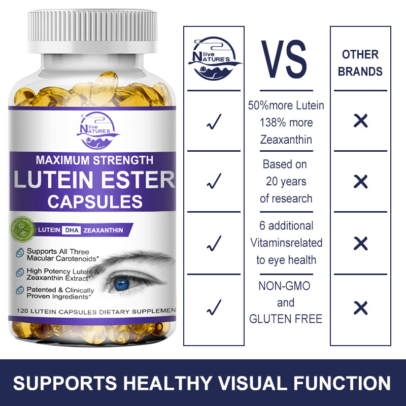 Eye Health 120 Capsules, Lutein Zeaxanthin, Vision Health, Eye Support 20mg