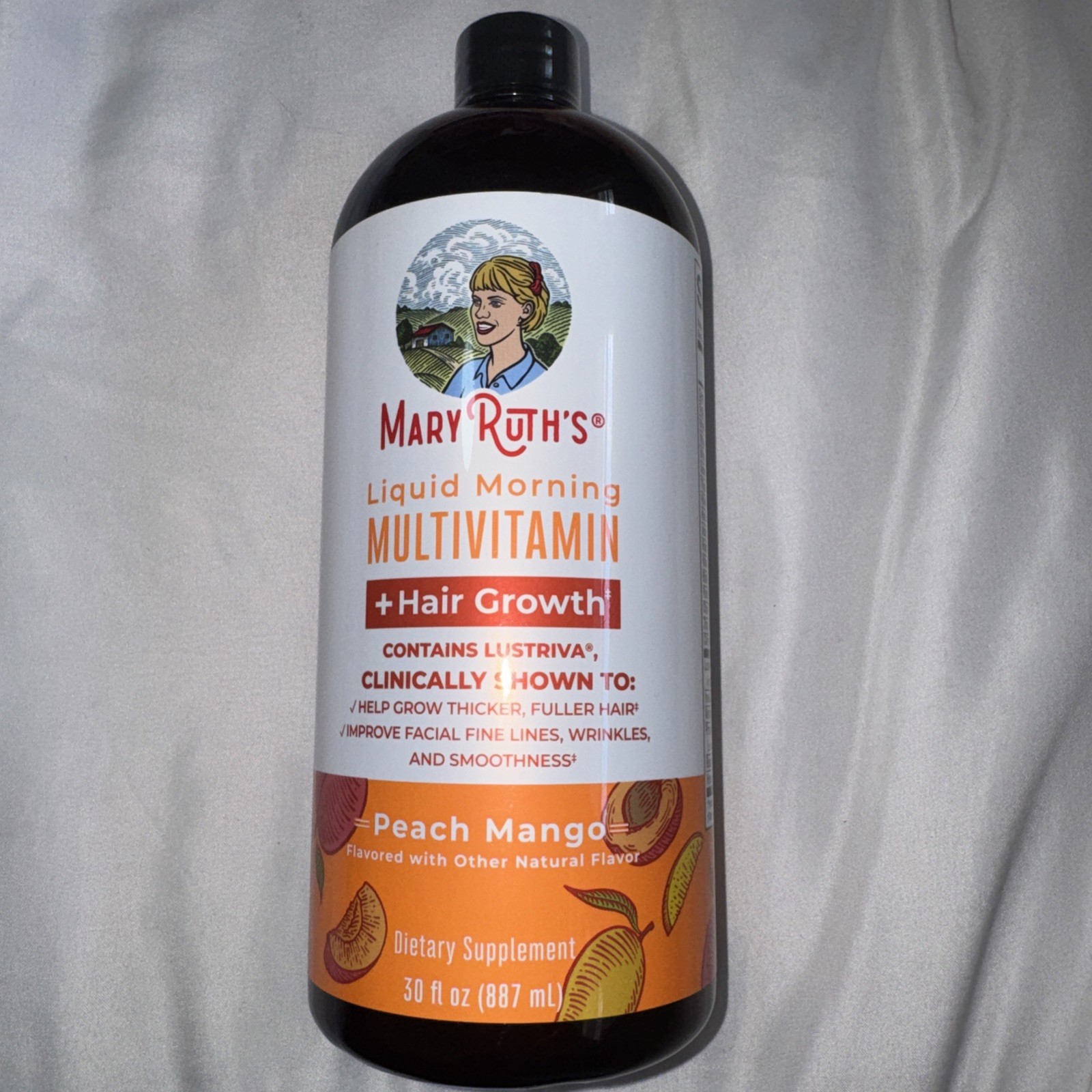 Mary Ruth’s Liquid Morning Multivitamin +Hair Growth 30oz Sealed! Best By 03/27