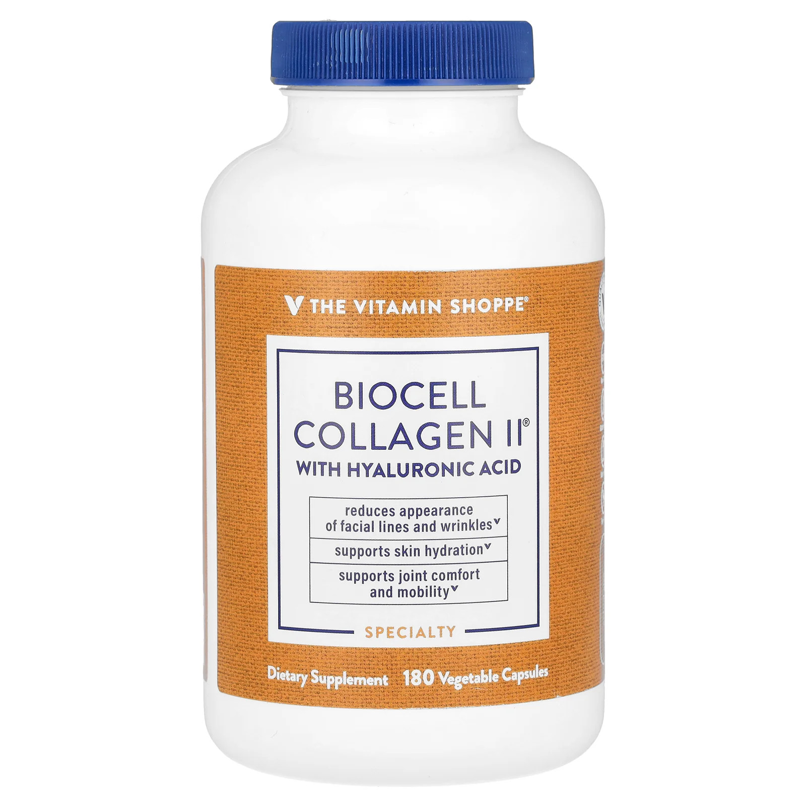 2 X The Vitamin Shoppe, BioCell Collagen II With Hyaluronic Acid, 180 Vegetable
