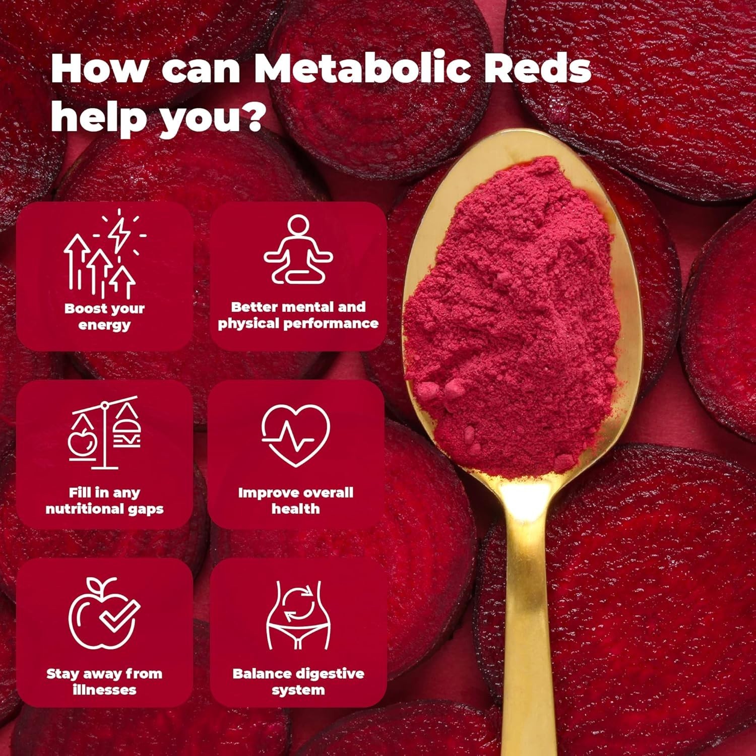PUREHEALTH RESEARCH Reds Superfoods Powder ,Only 10 Calories Fruit and Vegetable