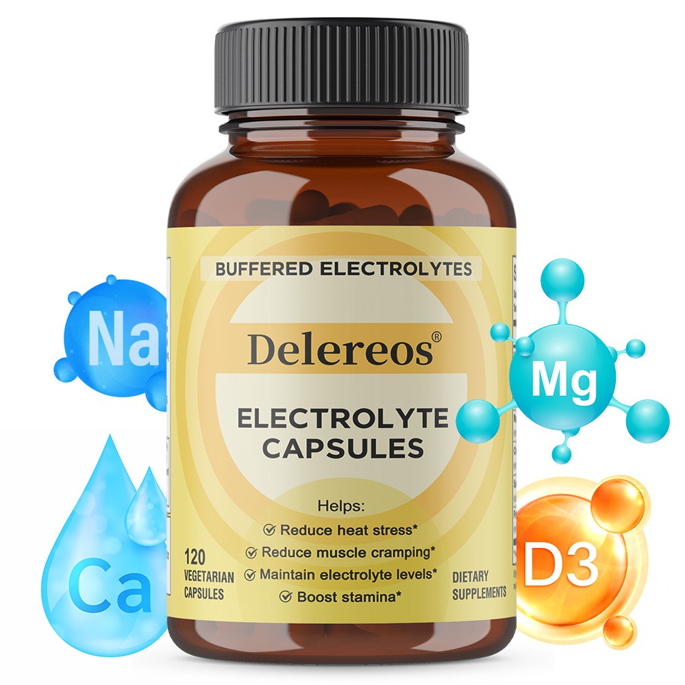 Electrolyte Supplement Maintain Electrolyte Levels Boost Stamina 120 Capsules