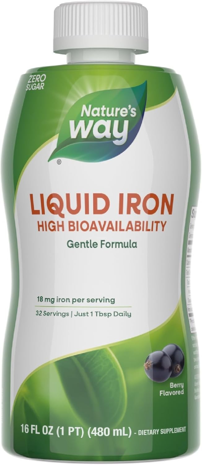 Liquid Mineral Supplement, Iron, Natural Berry, 16 Ounce