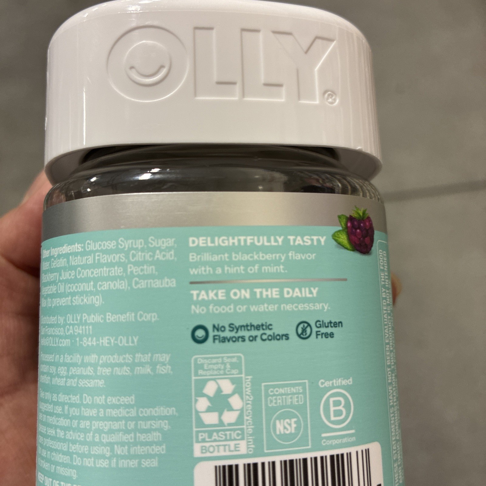 OLLY Flawless Complexion Gummies 50 Count Antioxidants Clear Skin Support