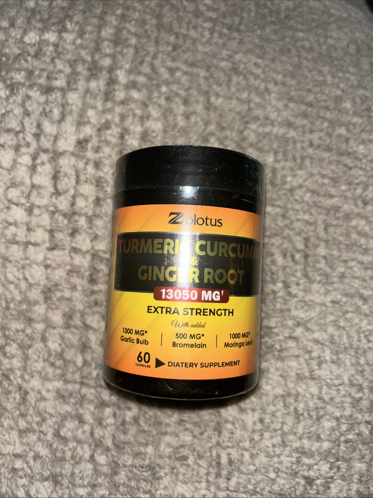 6 in 1 Turmeric Curcumin + Ginger Capsules 95% Curcuminoids Equivalent to 130…