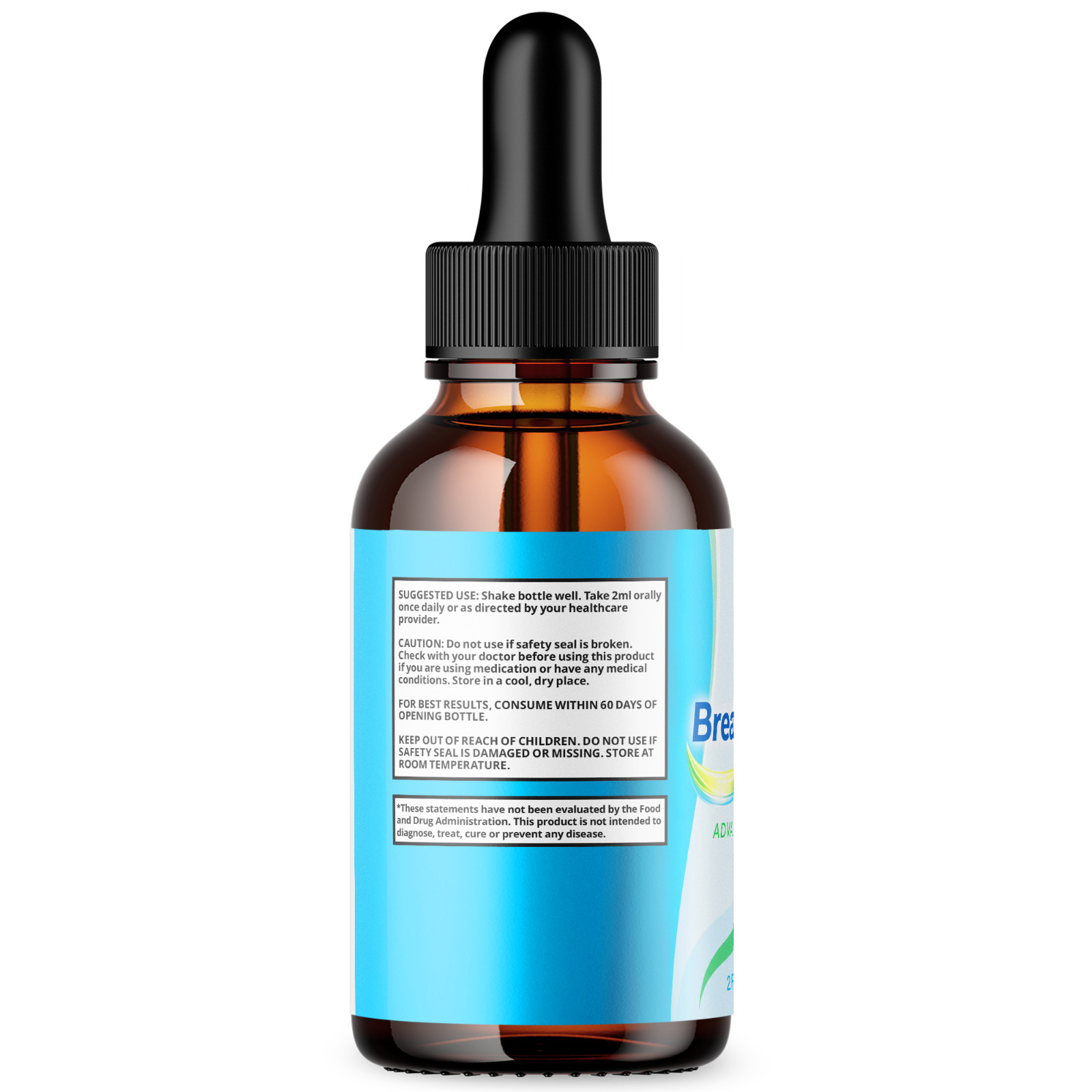 (1 Pack) BreathEaseX Drops Advanced Lungs Support Breath EaseX 30 Servings