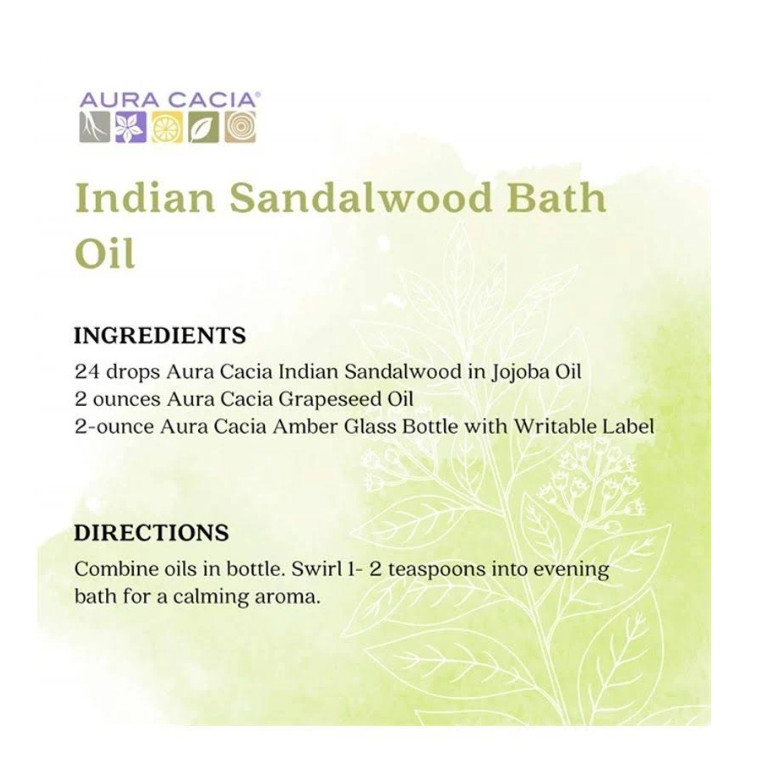 Aura Cacia Indian Sandalwood in Jojoba Essential Oils 0.5 fl oz