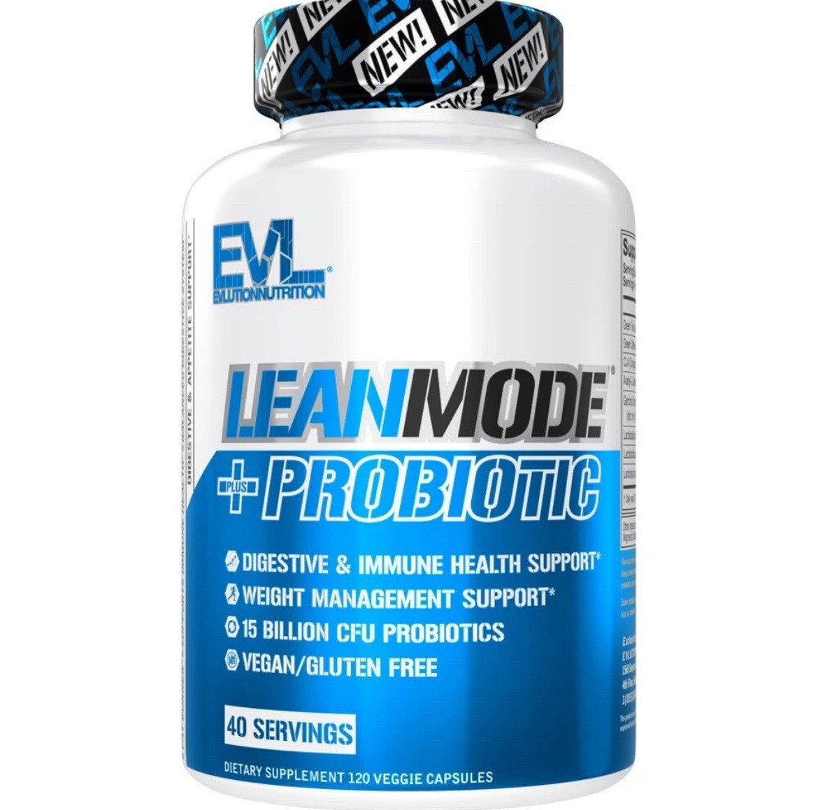 EVL LeanMode+Probiotic, Digestive/Immune, Support Weight Manage 120ct BB 03/26