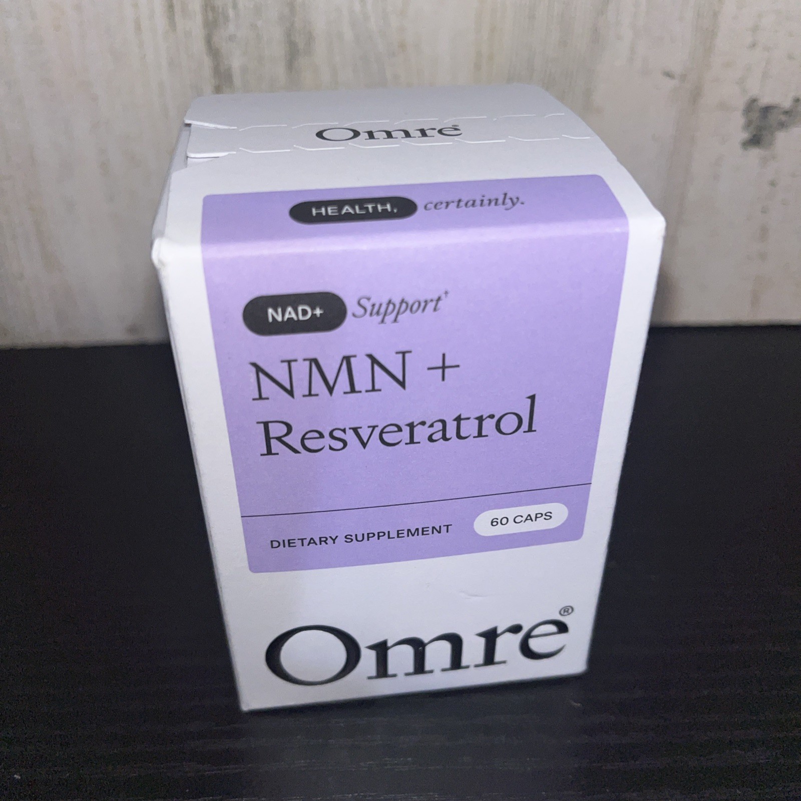 Omre Support Resveratrol Dietary Supplement 60 Caps – New Seal Exp. 10/2028