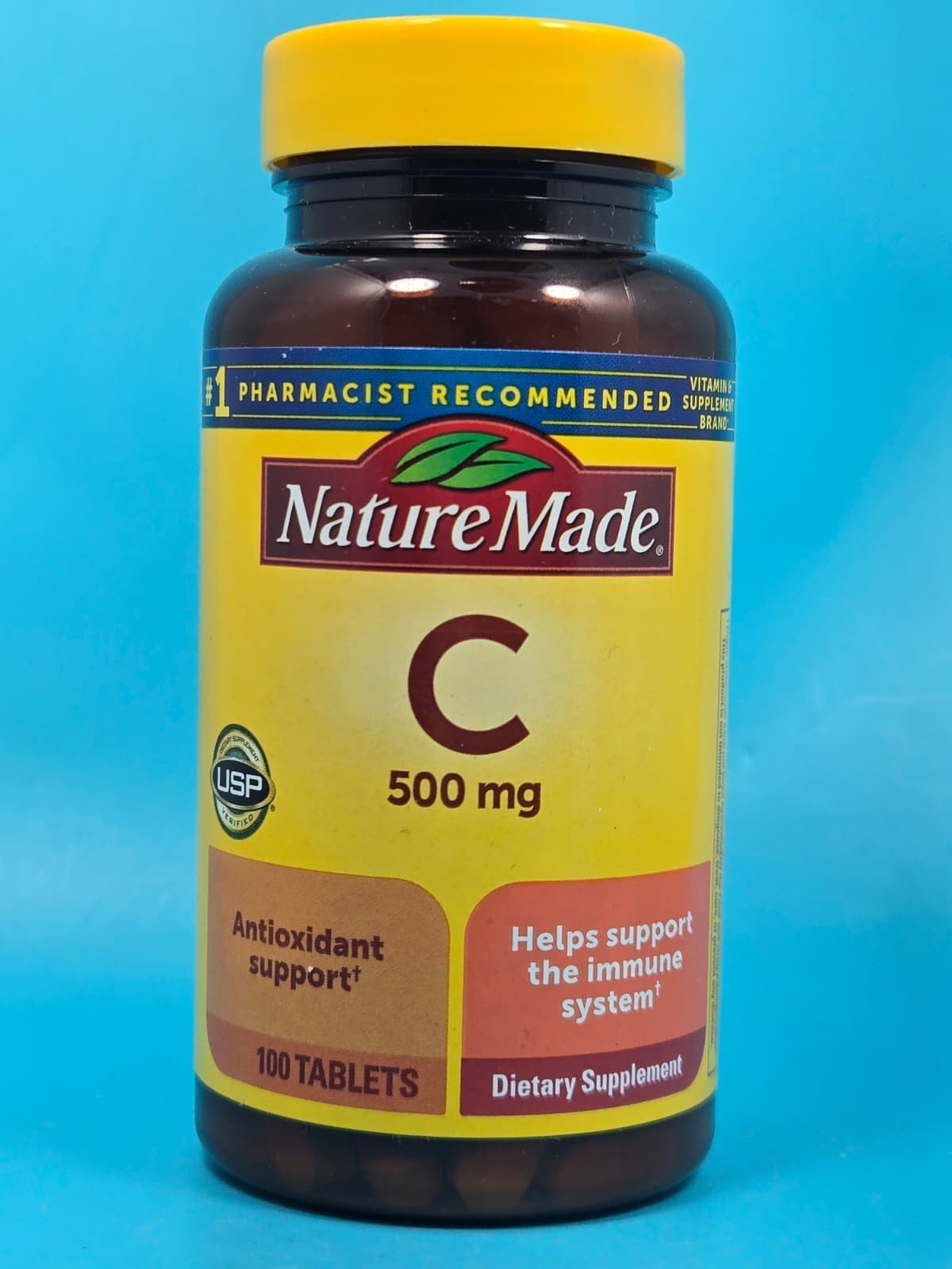 Nature Made VitaminC 500mg w/ Rose Hips 100 Caplets Immune Support Exp. 03/29