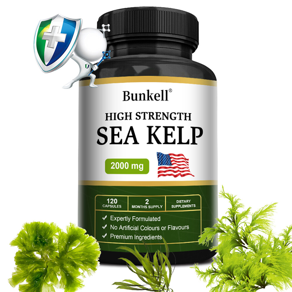 HIGH STRENGTH SEA KELP extract 2000mg capsules Healthy Thyroid
