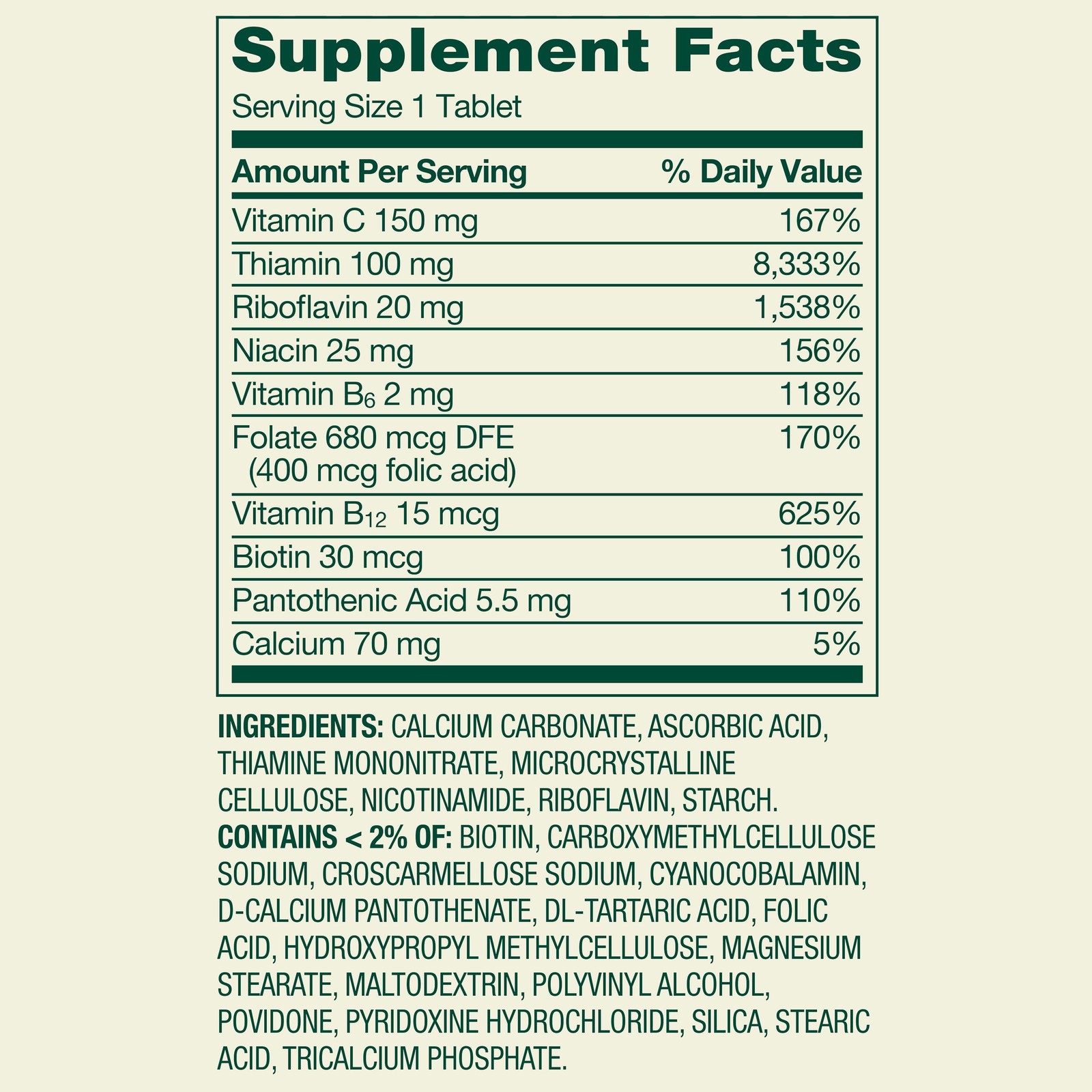 Spring Valley Super B Complex with Vitamin C & Biotin 250-Count SAME-DAY SHIP