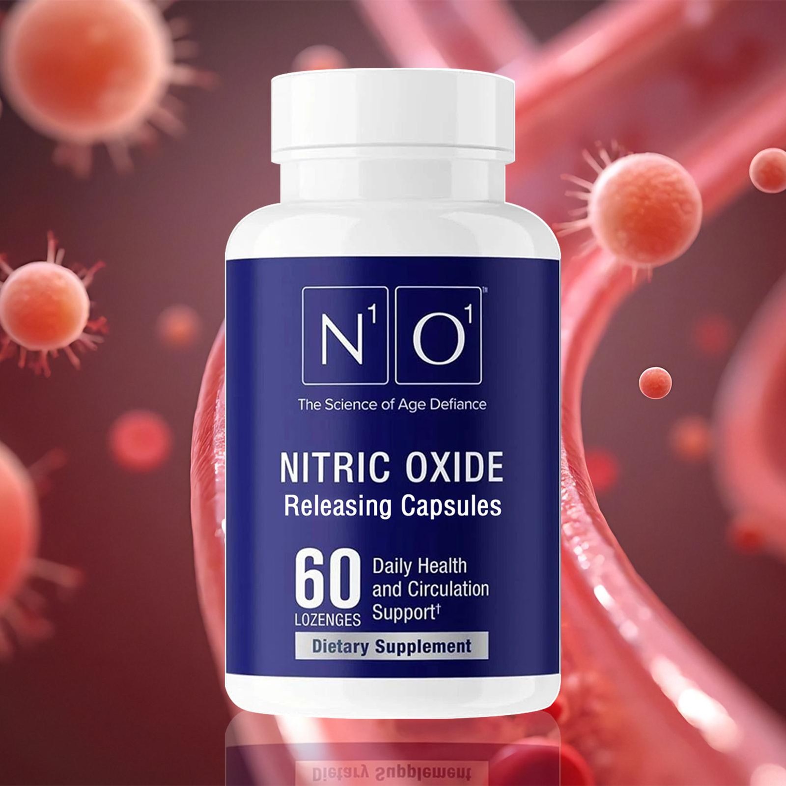 N1O1 Nitric Oxide Lozenges – 60 Count Supplement for Heart Health, Circulation