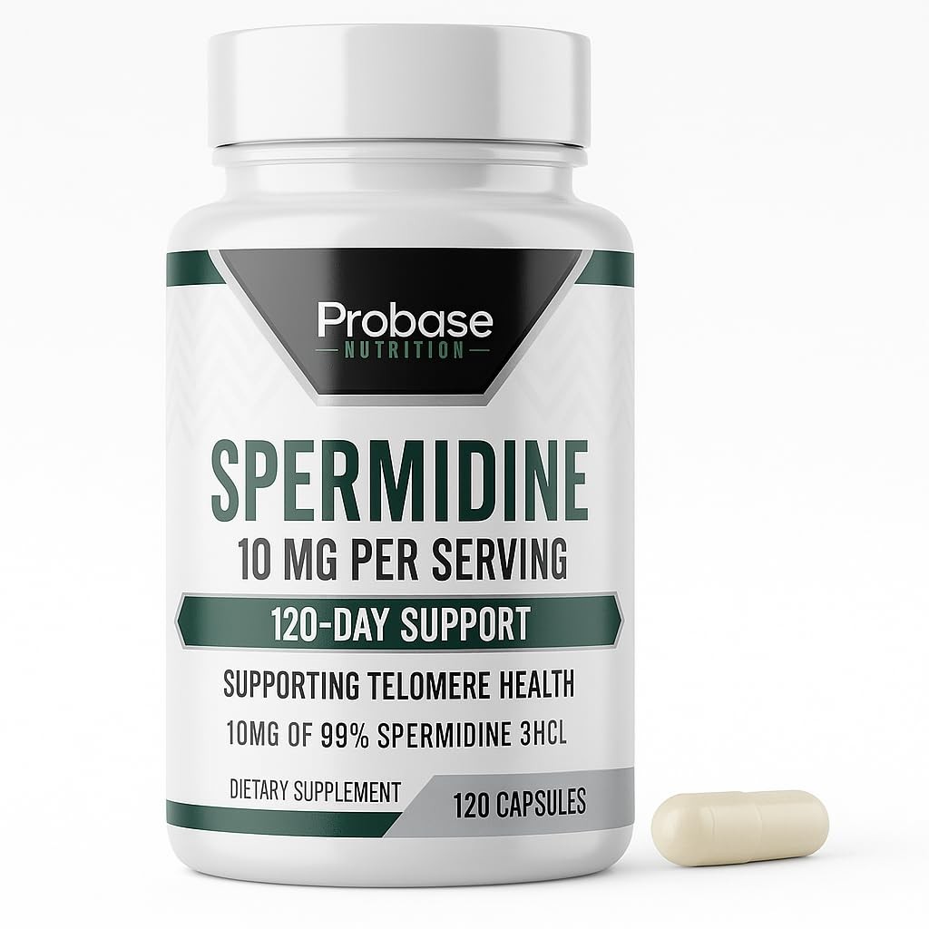Spermidine 10mg of 99% Spermidine 3HCL Third Party Tested 120 Capsules 100x…