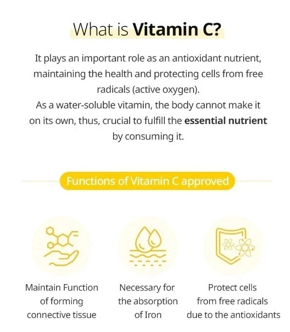 Atomy Vital Mega Vitamin C 2000 Powder Stick 90 Sachets x 3g Twin Pack 2 Boxes