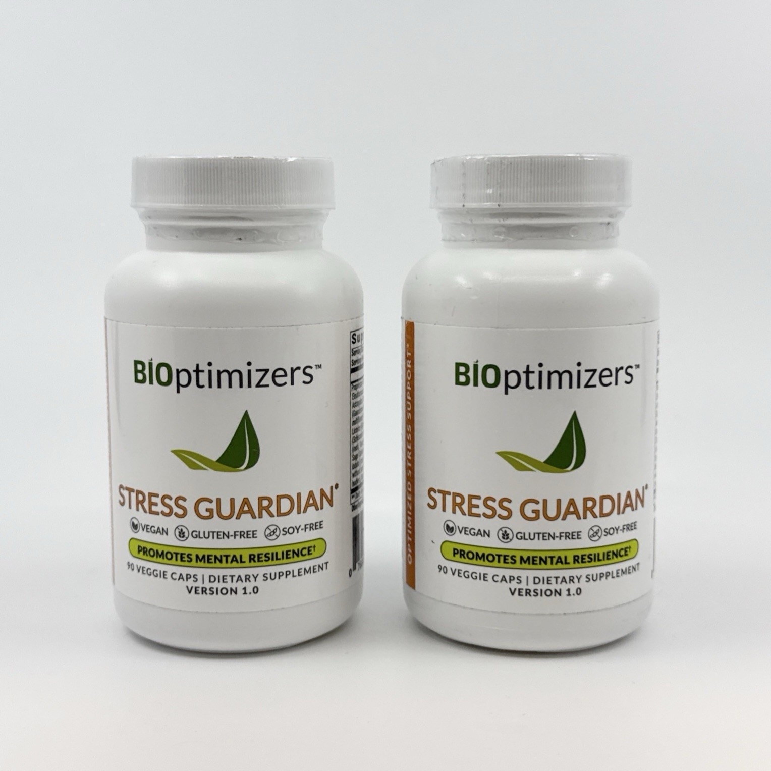 Stress Guardian BiOptimizers 2 Pack Ver 1.0 NEW SEALED Exp 10/2027 180 Capsules