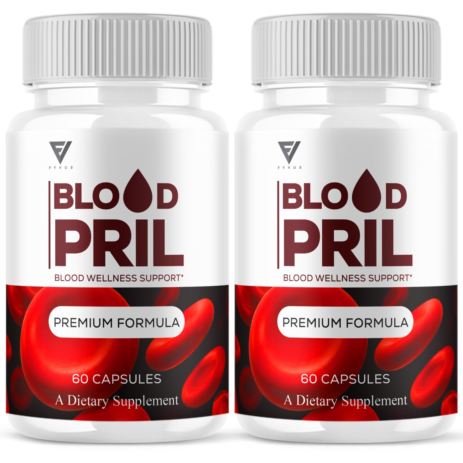 (2 Pack) Blood Pril Blood Health Pills, BloodPril Premium Support (120 Capsules)