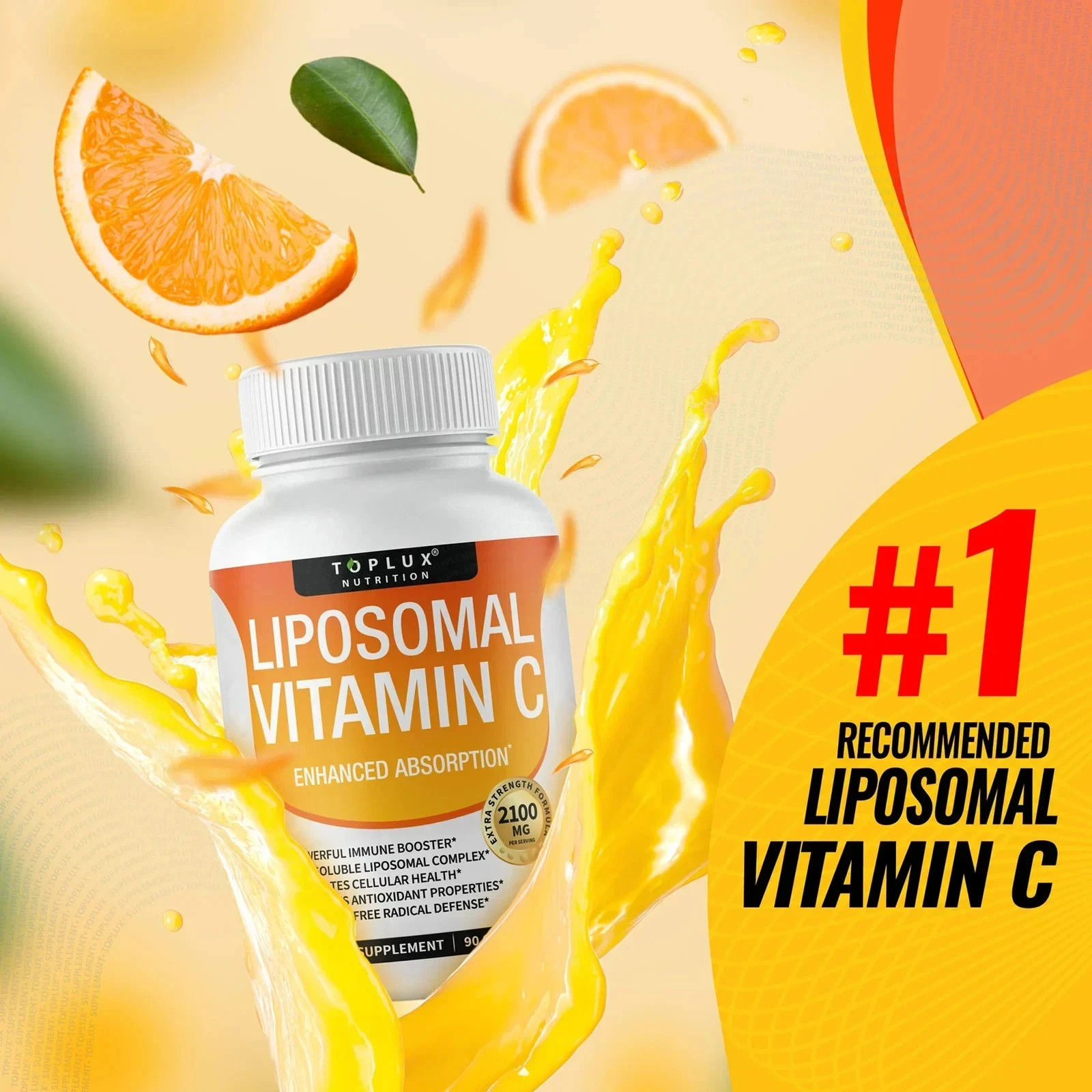 3 pack Liposomal Vitamin C 2100 Mg – Skin & Joints,Enhance Immunity