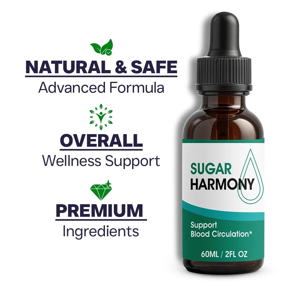 (5 Pack) Sugar Harmony Drops, SugarHarmony Maximum potency Blood Support
