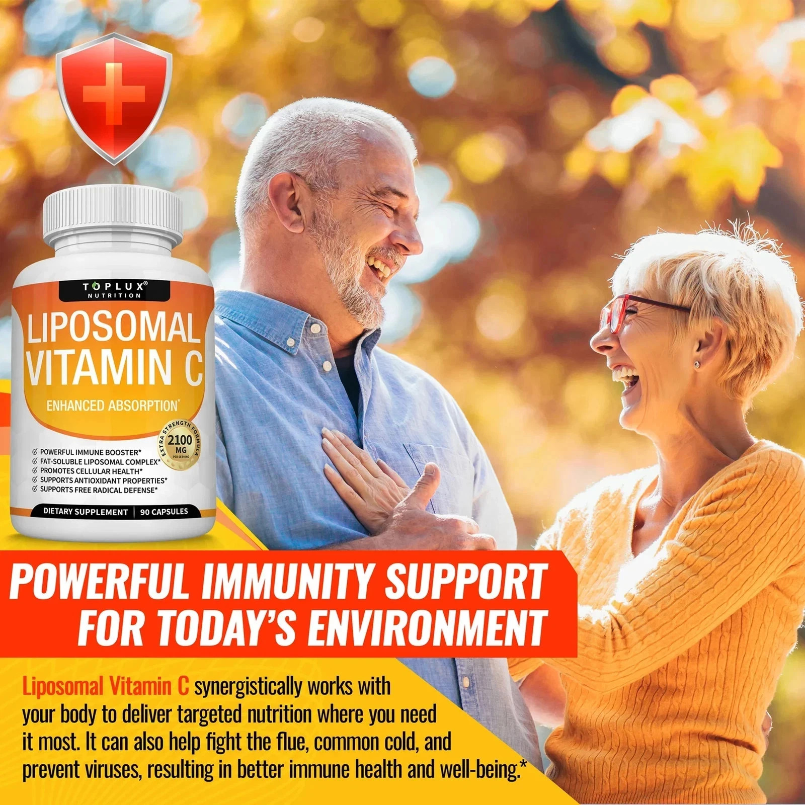 3 pack Liposomal Vitamin C 2100 Mg – Skin & Joints,Enhance Immunity