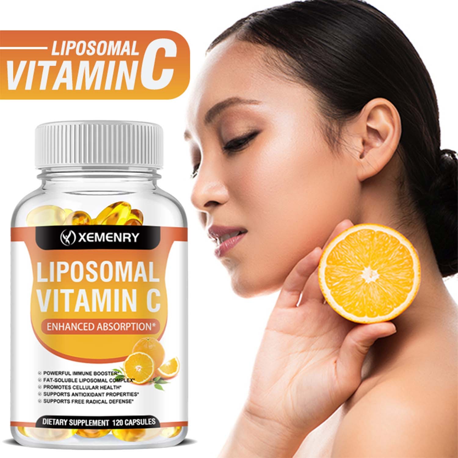 Liposomal Vitamin C 2100mg – High Absorption Supplements, Enhance Immunity