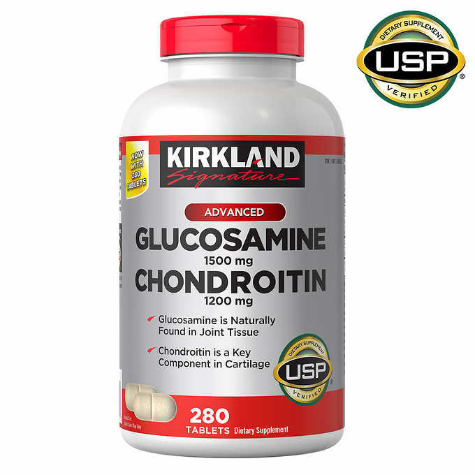 Kirkland Glucosamine & Chondroitin, 280 Tablets, Exp: 04/27