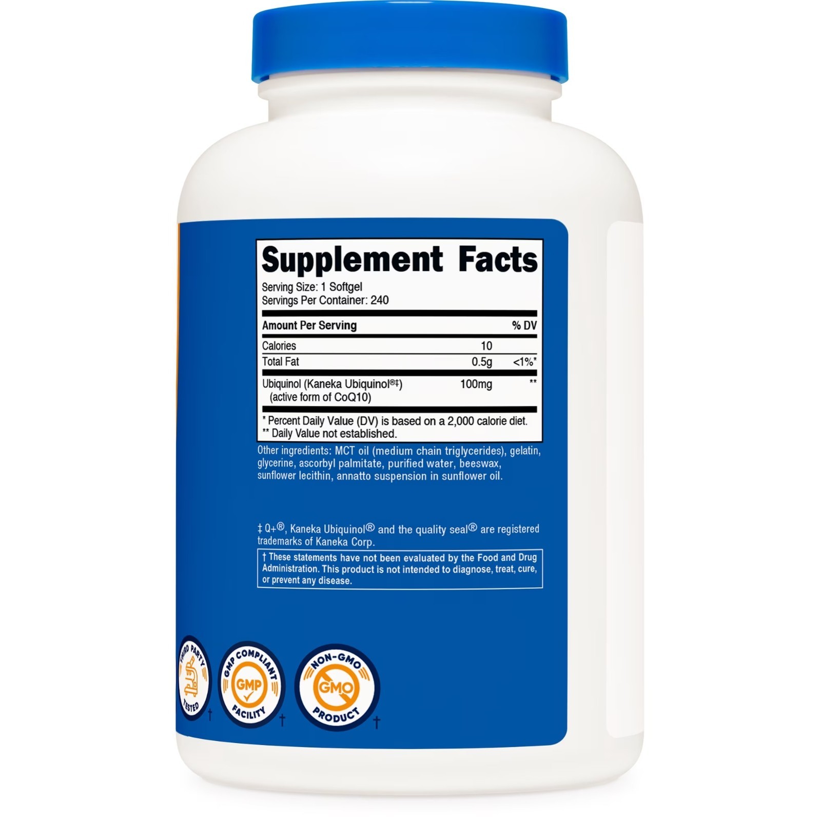 Nutricost Ubiquinol Softgels (240 Servings – 100 mg Per Serving) – Free SHIPPING