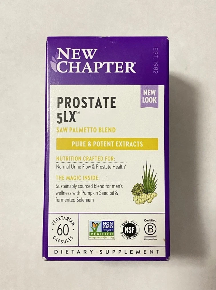 New Chapter Prostate Supplement – 60 Ct Vegetarian – Exp 05/2028+