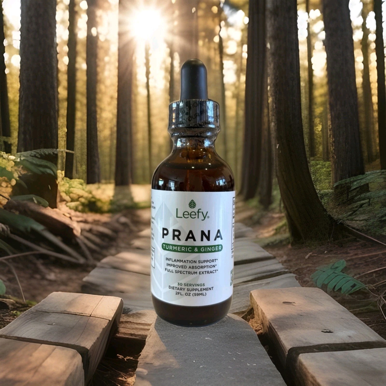 Leefy Organics PRANA 2FL Oz 59ml SEALED NEW 5 Year Shelf Life