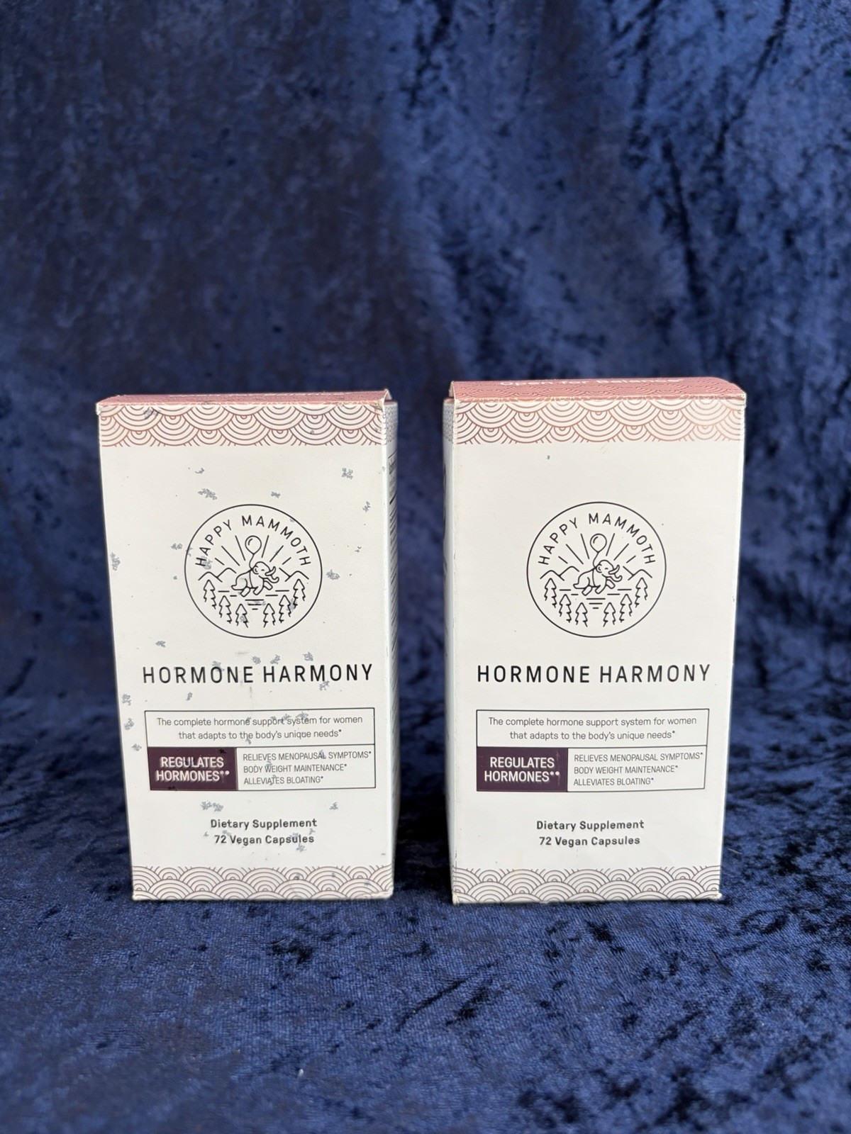 Happy Mammoth Hormone Harmony Exp 6/2027 & 12/2026 2 Bottles 72 Capsules New!