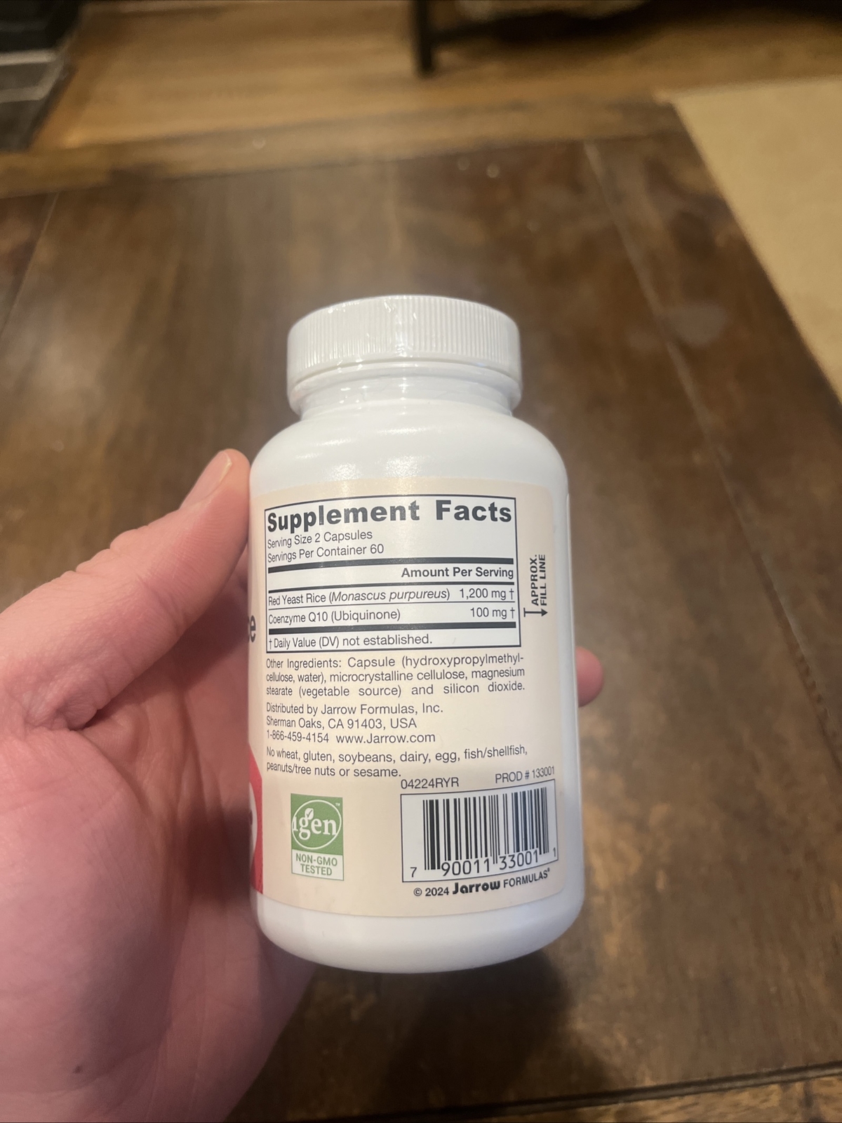 Jarrow Formulas Red Yeast Rice 1200 mg & Co-Q10 100 120 Count (Pack of 1)