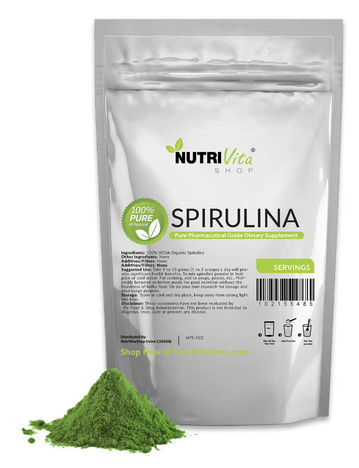 2X 250g (500g 1.1lbs) 100% PURE SPIRULINA POWDER ALL NATURAL WEIGHT LOSS USP