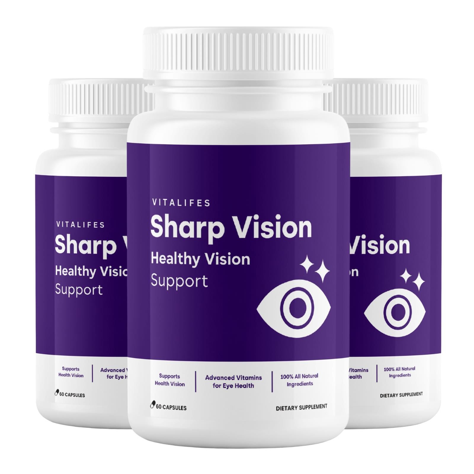 (3 Pack) Sharp Vision Enhance Vision, Support Healthy Eye Function 180 Capsules