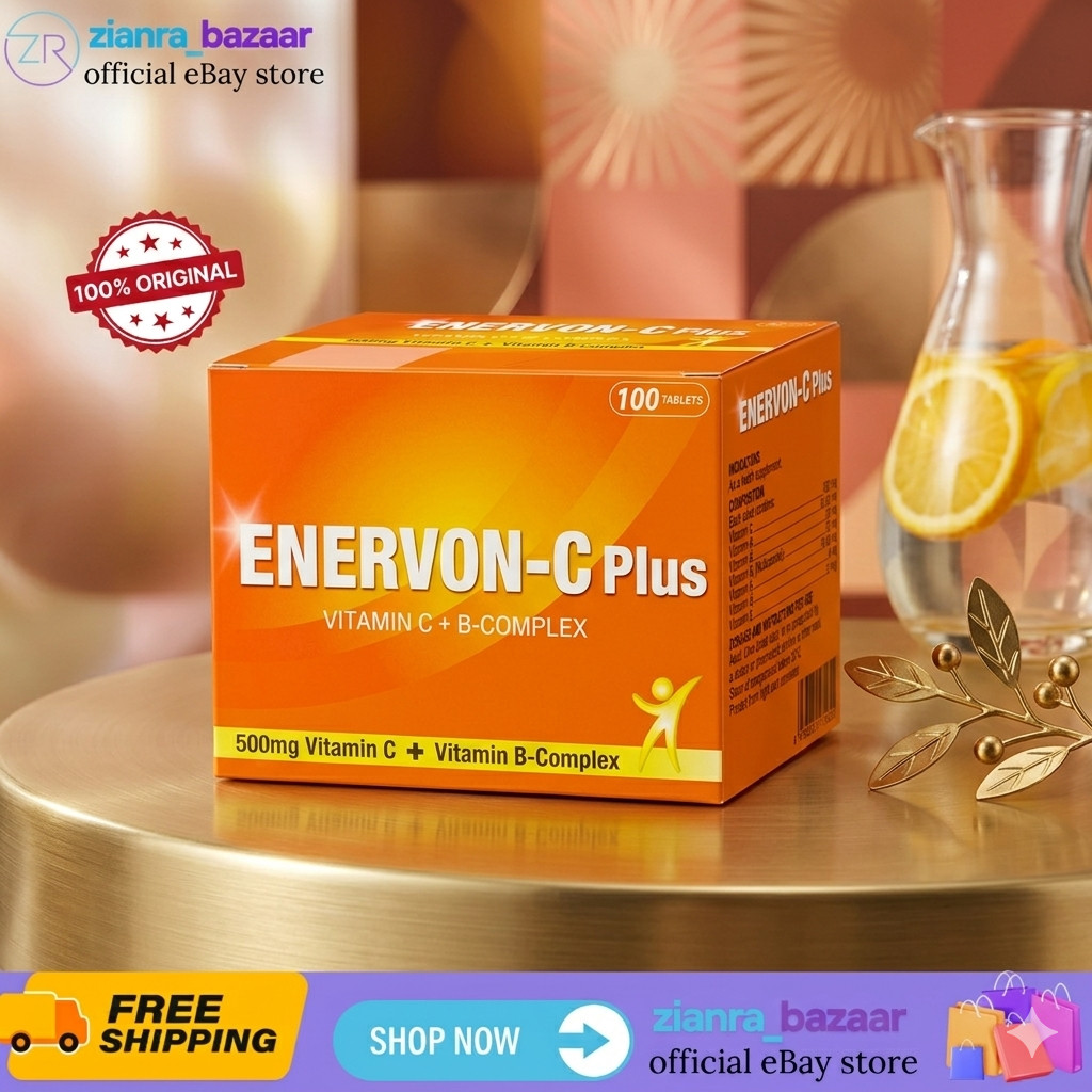 Enervon-C Plus Vit C 500mg + Vit B-Complex (100’s) Increase Energy Immunity
