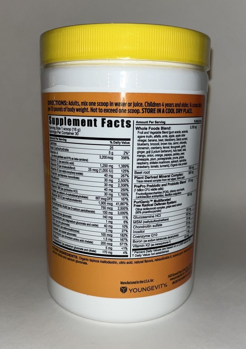 Youngevity Beyond Tangy Tangerine 2.5 Tropical Tangerine Multi Vitamin TWO PACK