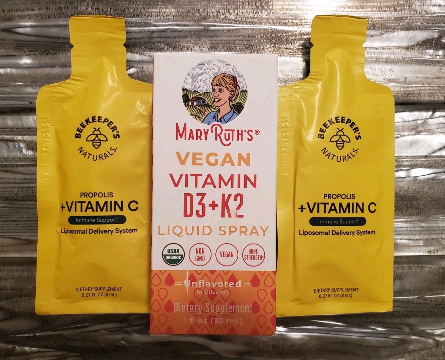 MaryRuth’s Vegan Vitamin D3+K2 Spray Non-GMO + $5 FREE Vitamin C!! Exp. 8/27
