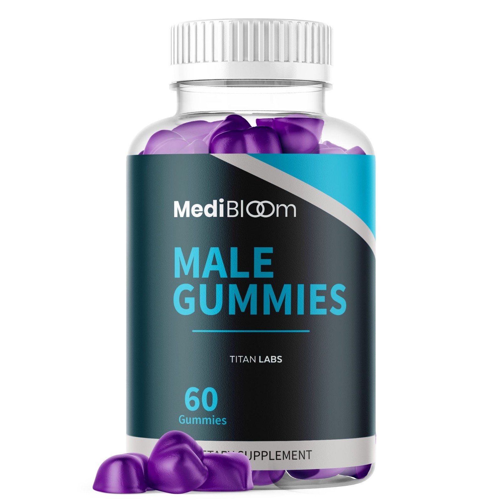 (1 Pack) MediBloom Gummy Advanced Male Support Supplement Medi Bloom 60 Gummies