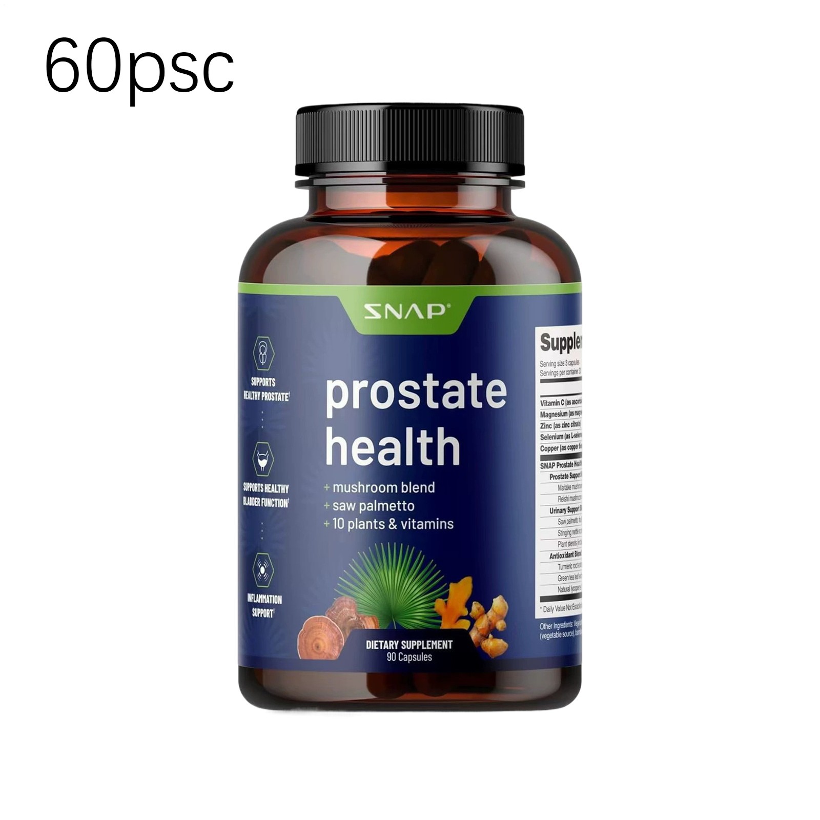 Prostate Fitness – Urinary, Bladder & Immune System Health Snap 60ct Supplements