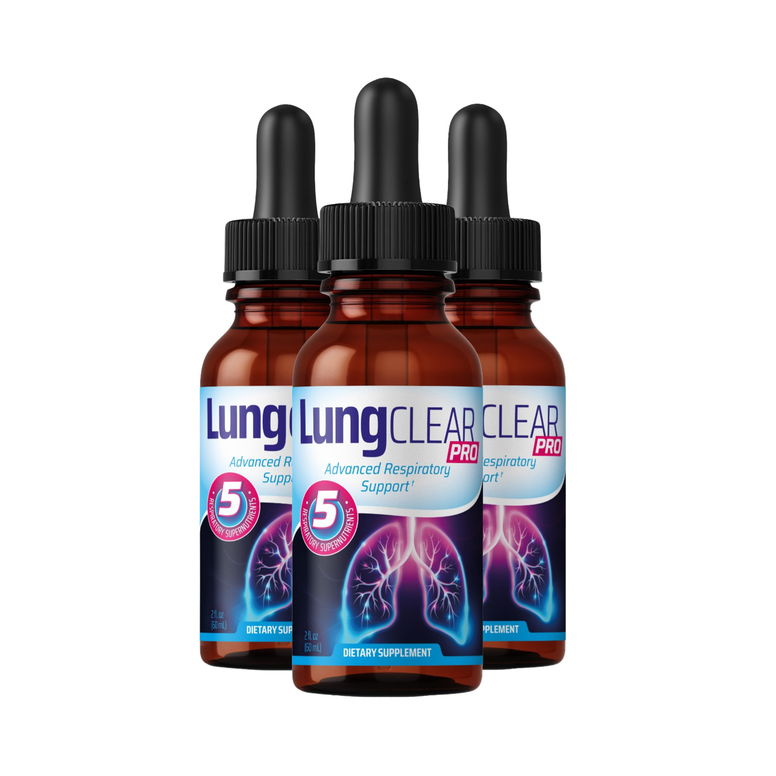 (3-Pack) Lung Clear Pro Drops – LungClear Healthy Lung Support Drops