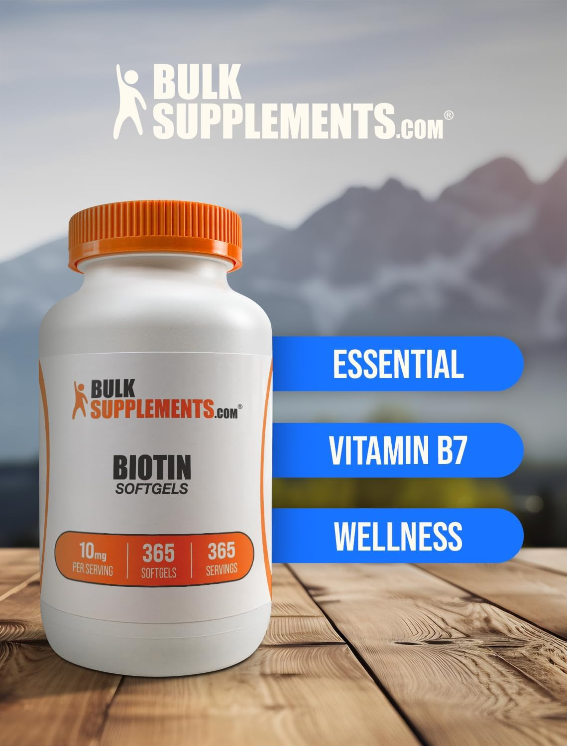 .Com Biotin 10000Mcg Softgels – Vitamin B7, Biotin Vitamins for Hair, Skin an…