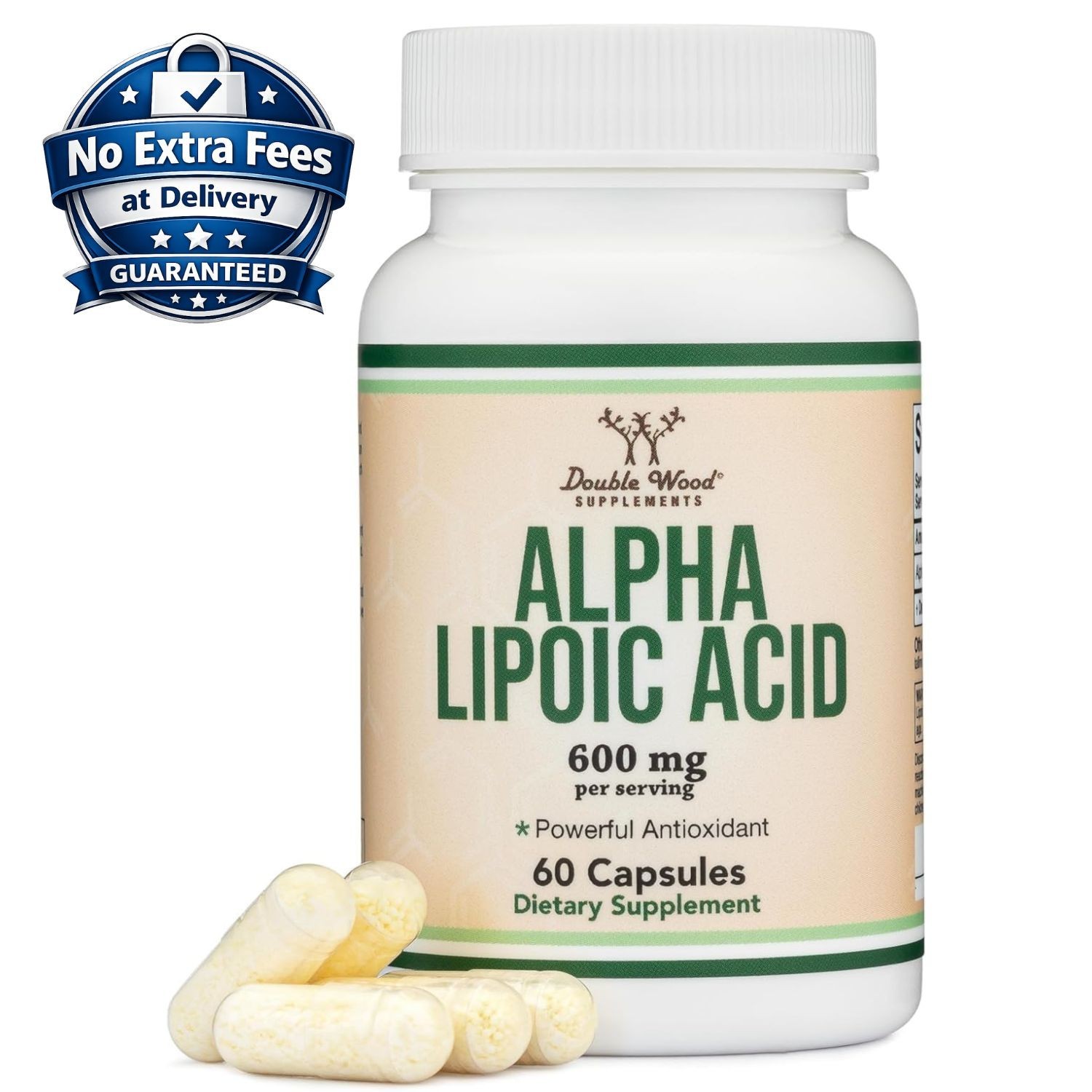 Alpha Lipoic Acid 600mg 60 Capsules | 1 Month Supply