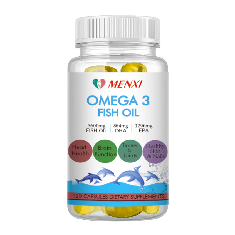 1/2/4x Omega 3 Fish Oil 3600mg Triple Strength EPA & DHA Heart & Brain Health US