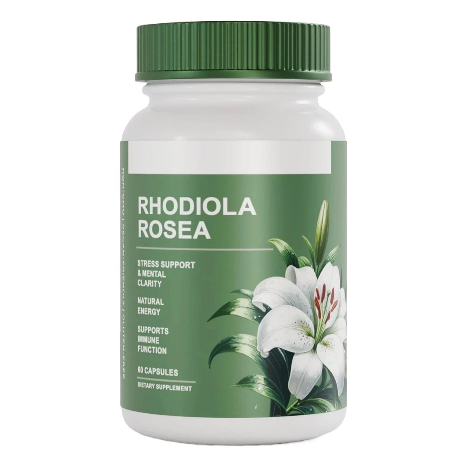 Salvora Rhodiola Rosea Supplement – Golden Root Adaptogen Capsules 60pcs