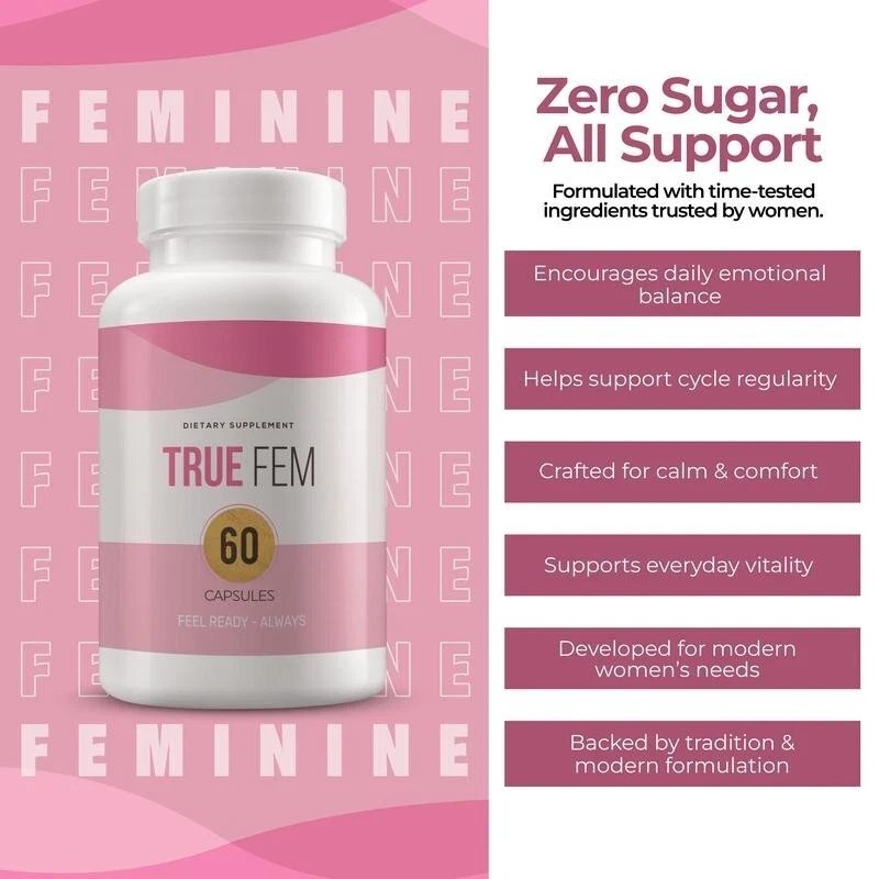(2 Pack) True Fem for Women Advanced Wellness Support Supplement 120 Capsules US