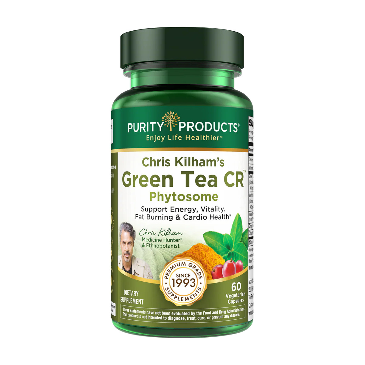 Chris Kilham’s Green Tea CR, Phytosome, 60 Vegetarian Capsules