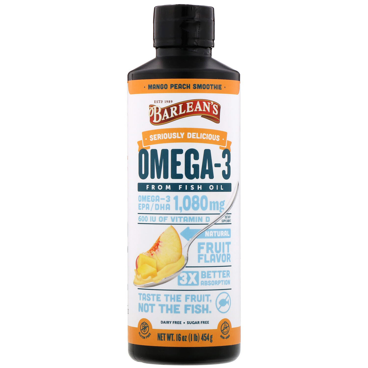 Barlean’s Seriously Delicious, Omega-3 Fish Oil, Omegas and Fish Oil