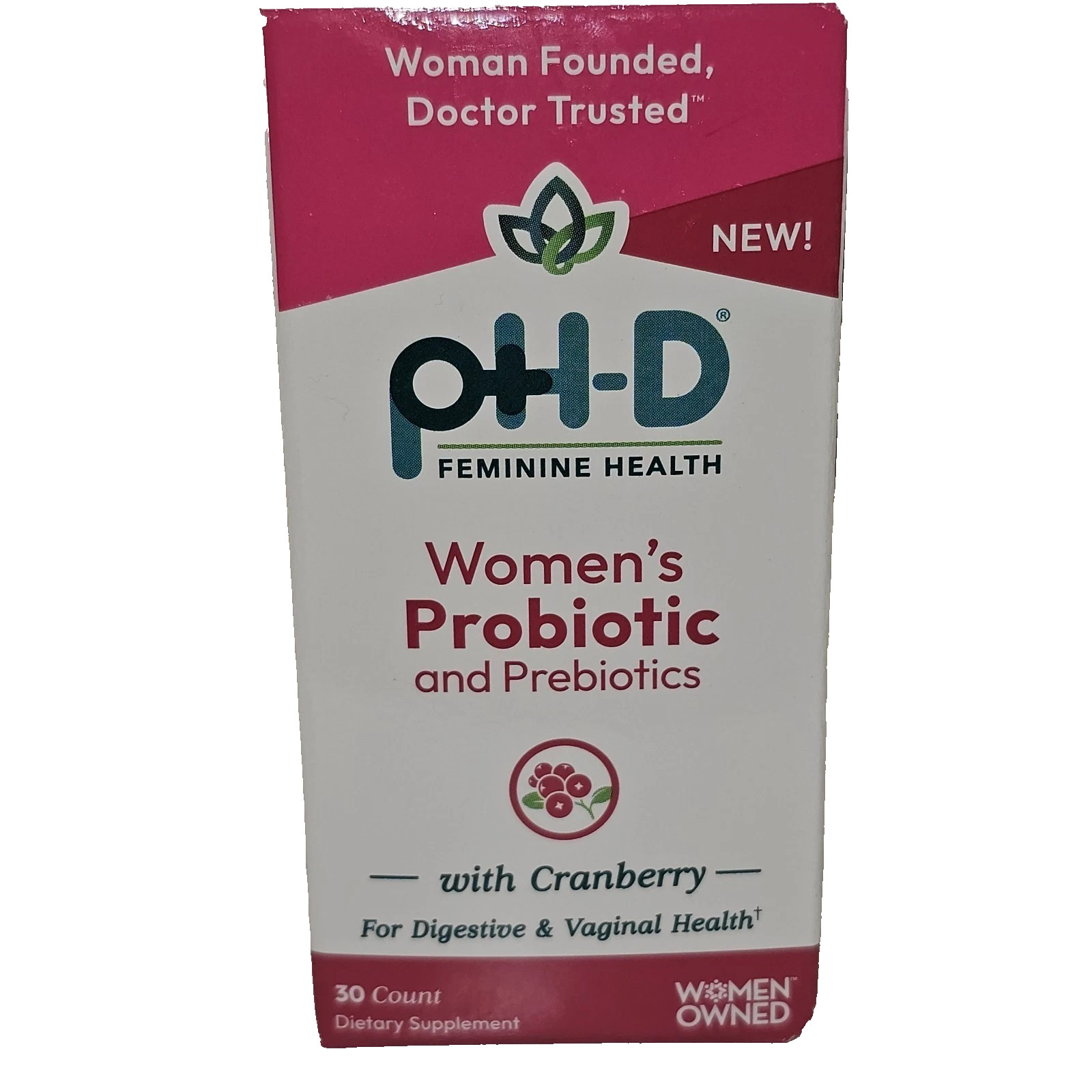 pH-D Feminine Health Women’s Probiotic and Prebiotics, 30 Capsules EXP 01/27+