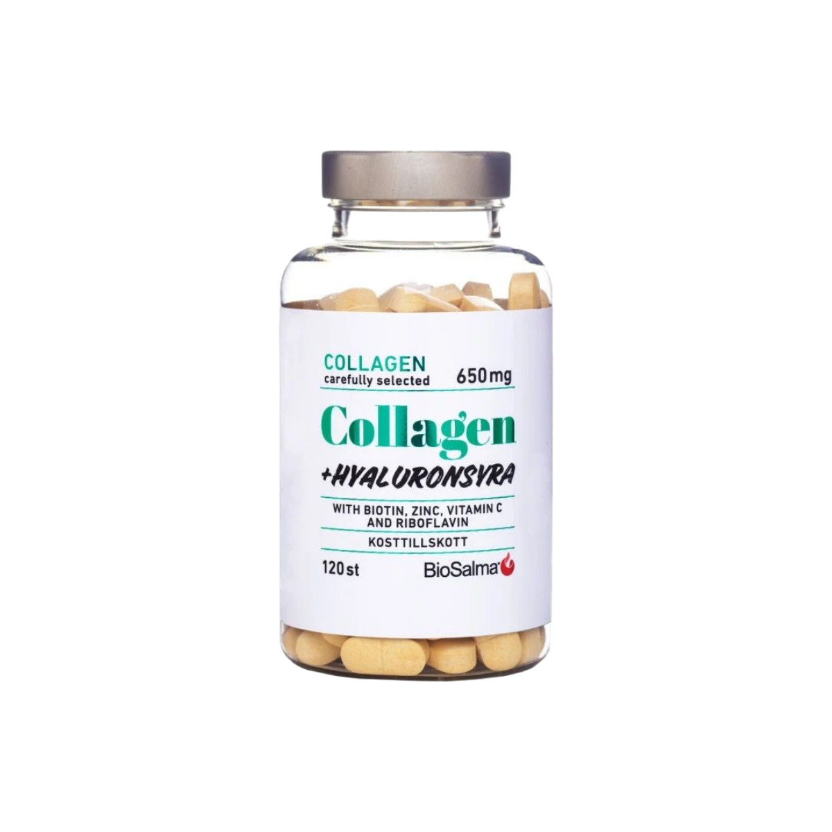 BioSalma Collagen + Hyaluronic Acid 120 Tablets Vitamin C Biotin Zinc
