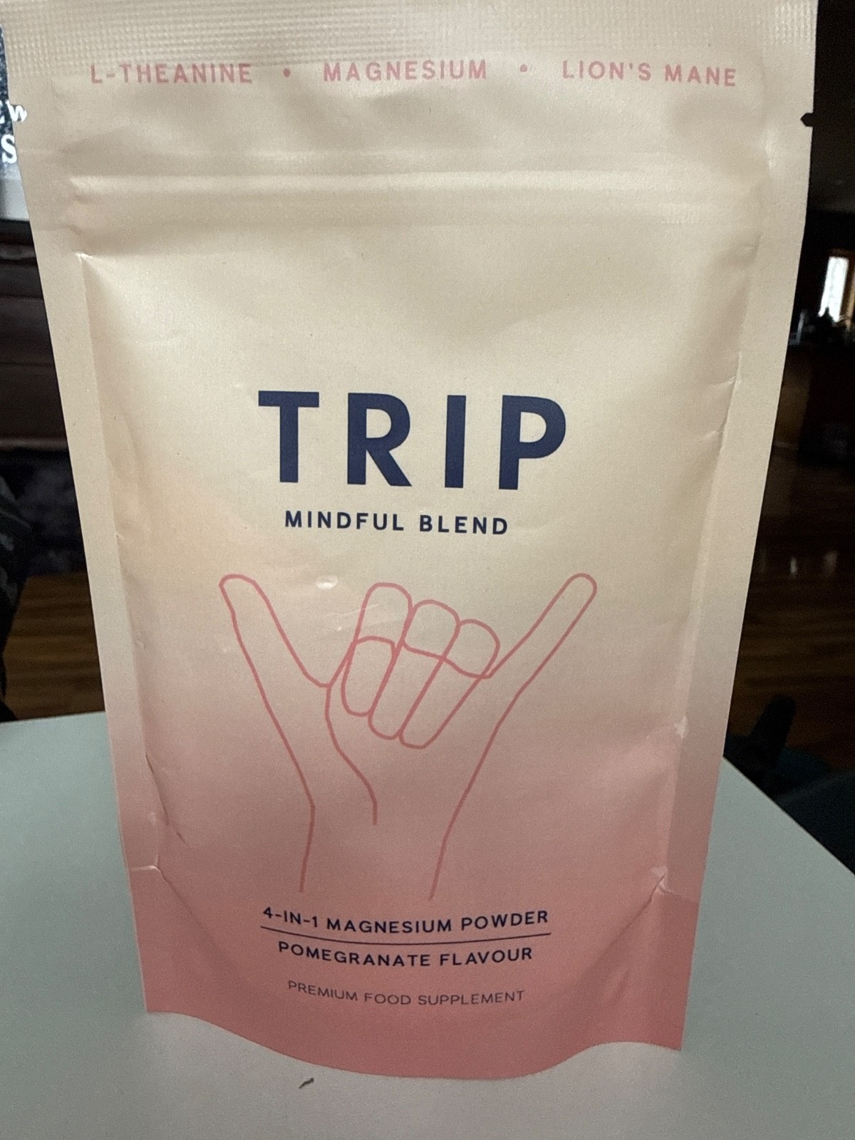 Trip Mindful Blend 4-in-1 Magnesium Powder Pomegranate Flavor 4.9oz Exp: 2027