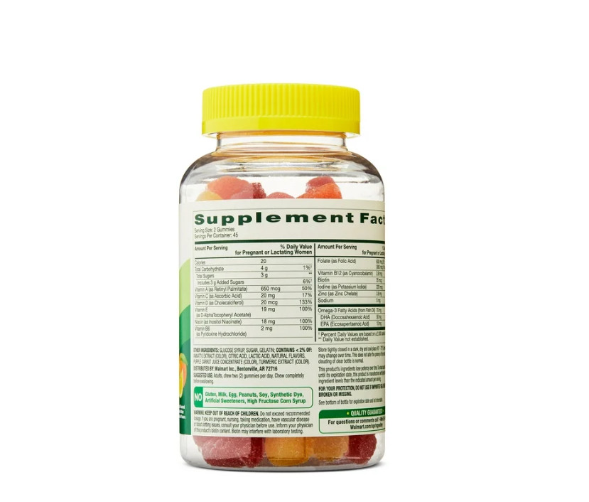 2 PACK Spring Valley Prenatal Multivitamin Gummies with DHA and Folic Acid